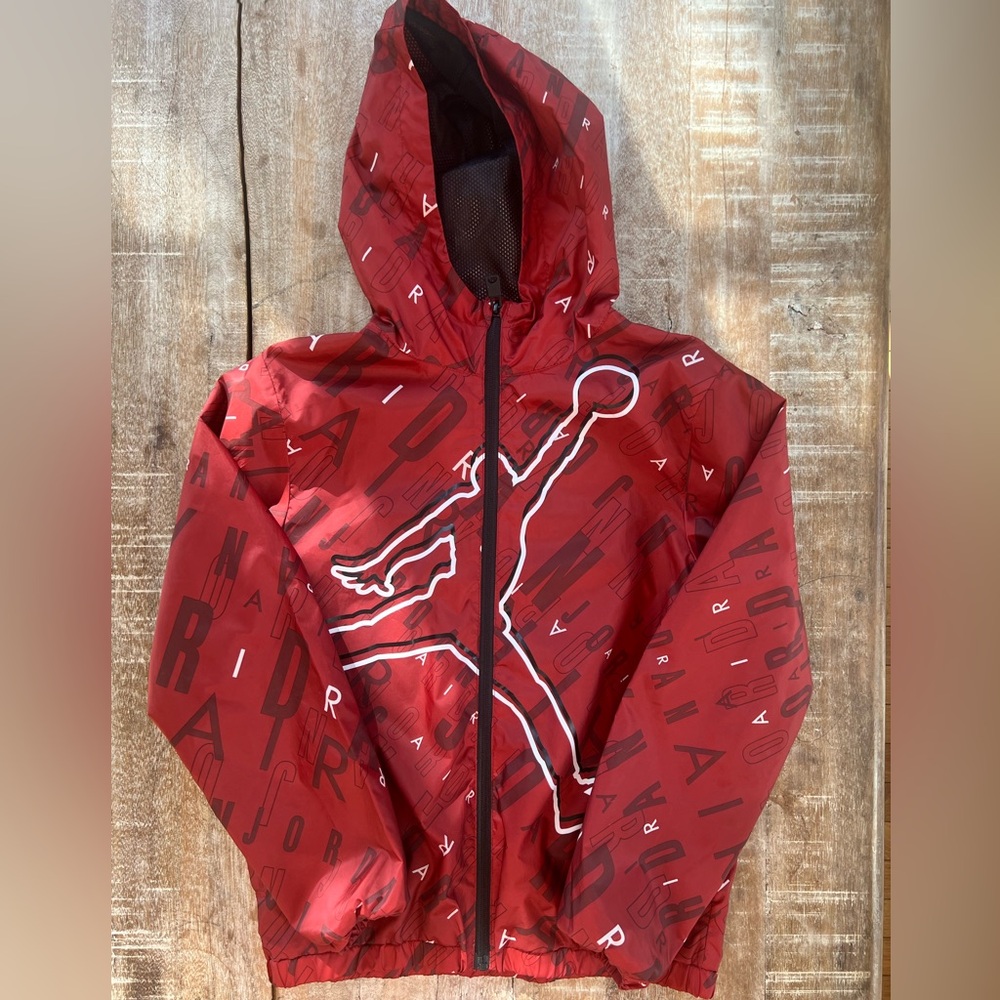 Jordan Red and Black Mesh-Lined Jacket